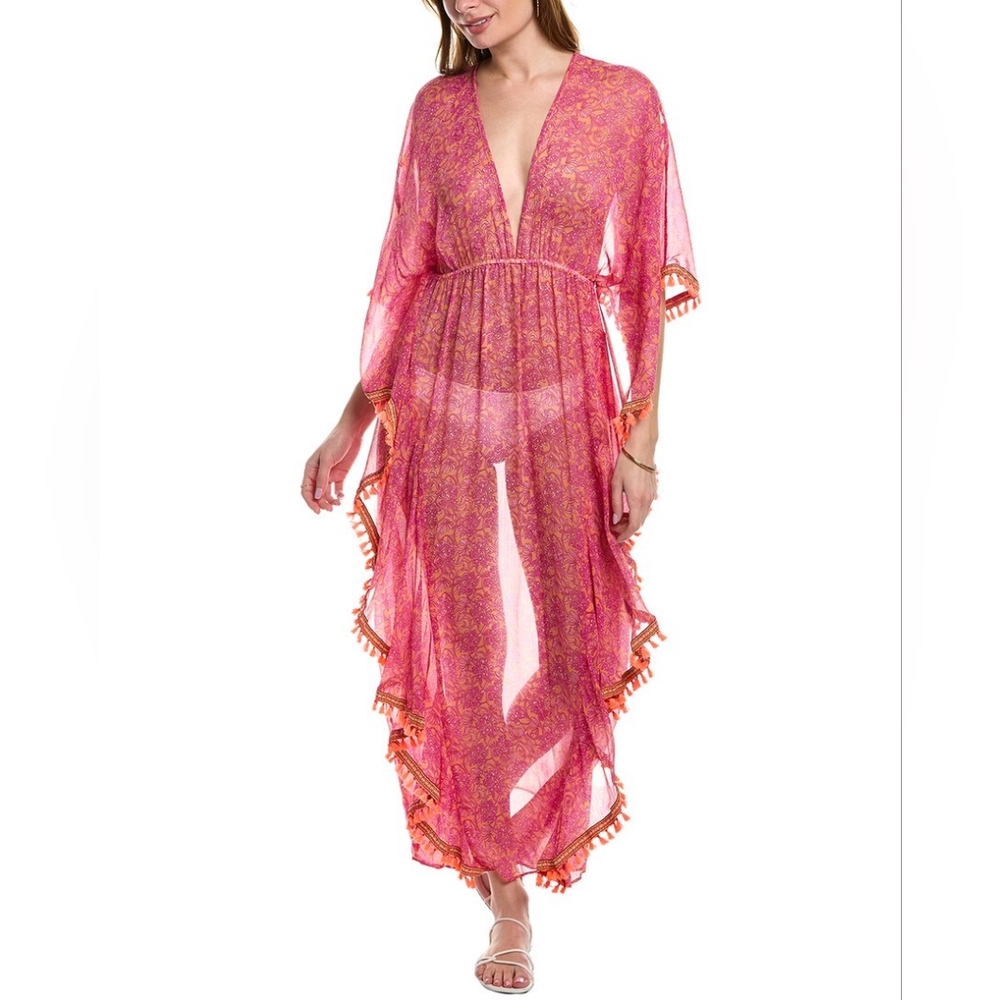 NWT Printed Willa Dress (Electric Orange/Pink) - RAMY BROOK